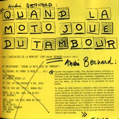André Bernard : Quand la moto joue du tambour