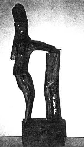 Sculpture (bois ramassé) de l'abbé Bachié
