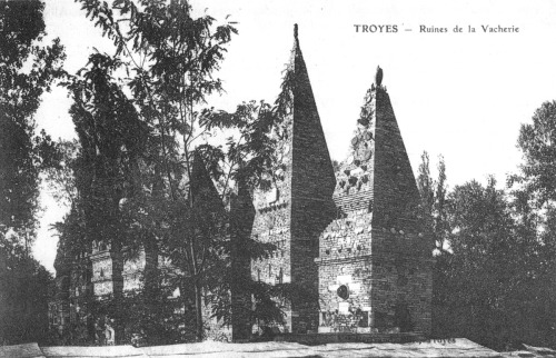 Troyes : ruines de la Vacherie